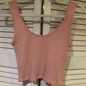 F21 Blush crop top